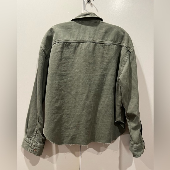 AMO Denim Army Top with Vintage Buttons - Picture 8 of 8